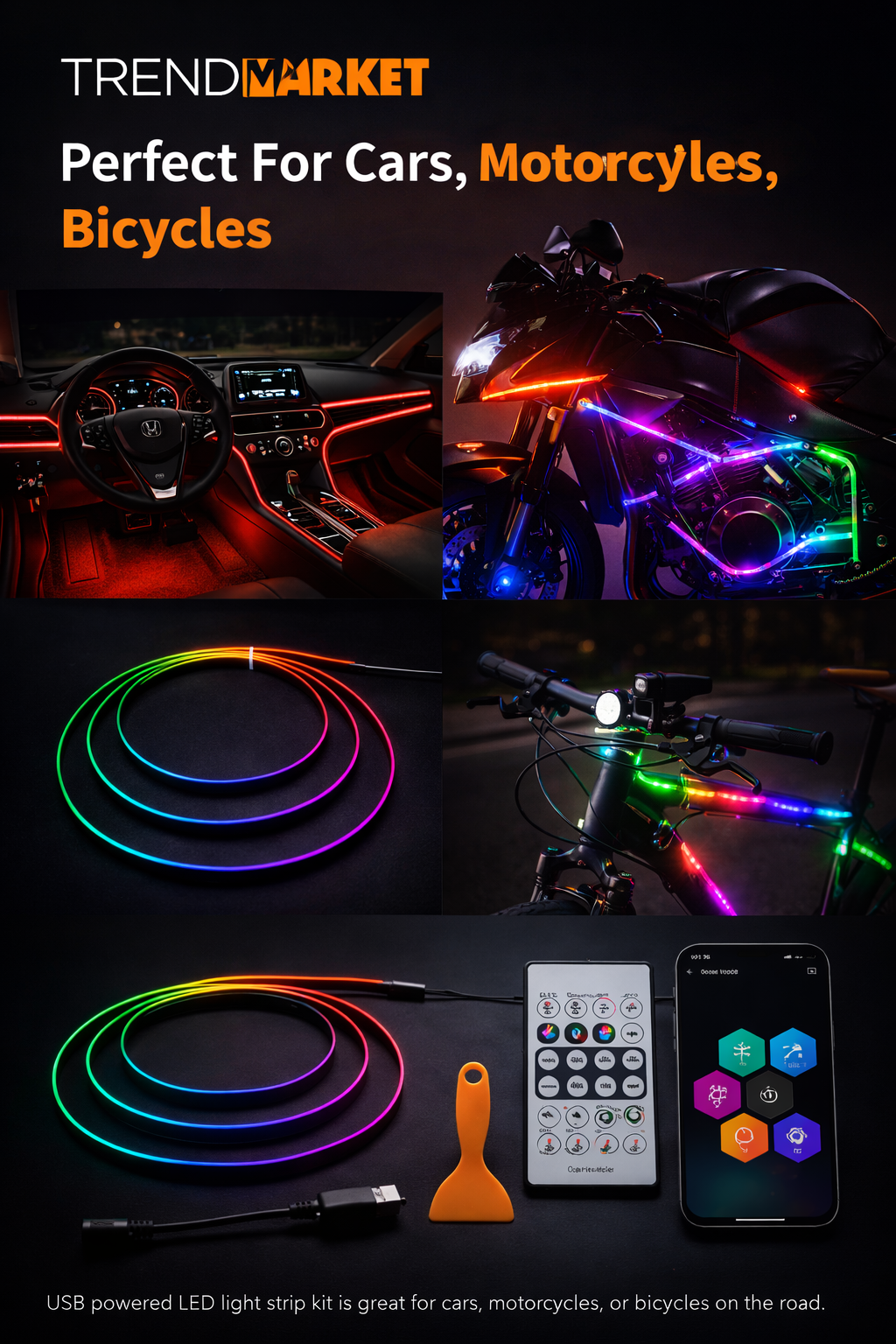 AuraBeat™ Car Ambient Music Light