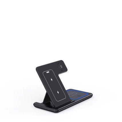 3 In 1 LED Fast Wireless Charger Stand Foldable Charging Station - My Store
