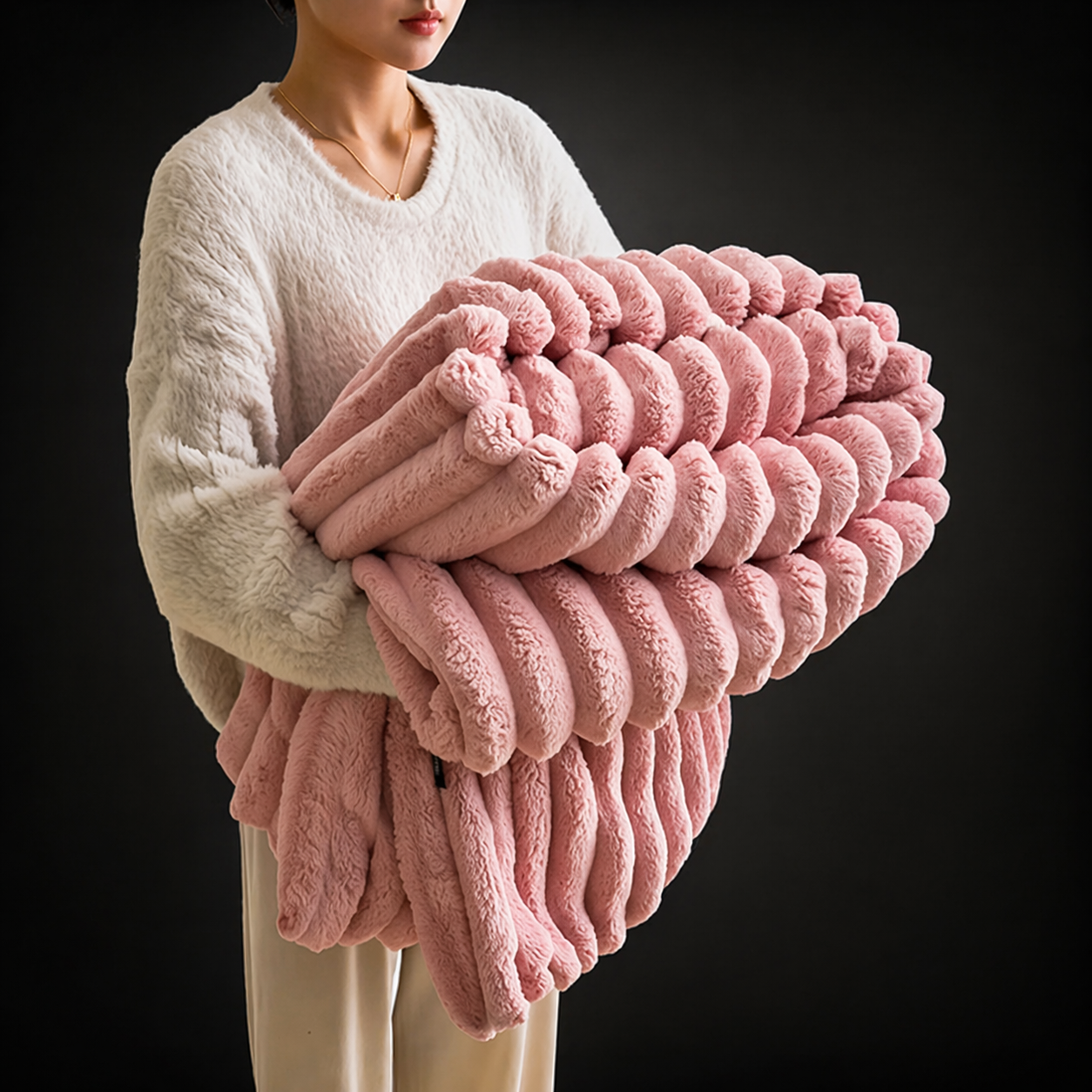 CloudSoft™ Cozy Bubble Plush Blanket – Ultra-Soft Warm Comfort for Home & Relaxation