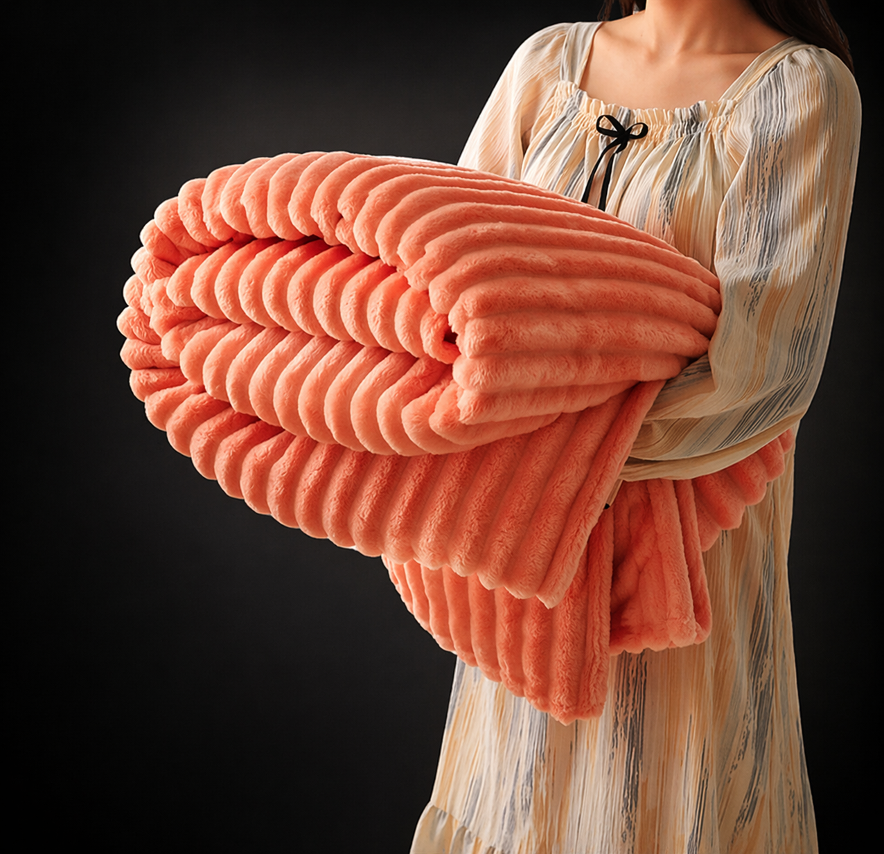 CloudSoft™ Cozy Bubble Plush Blanket – Ultra-Soft Warm Comfort for Home & Relaxation