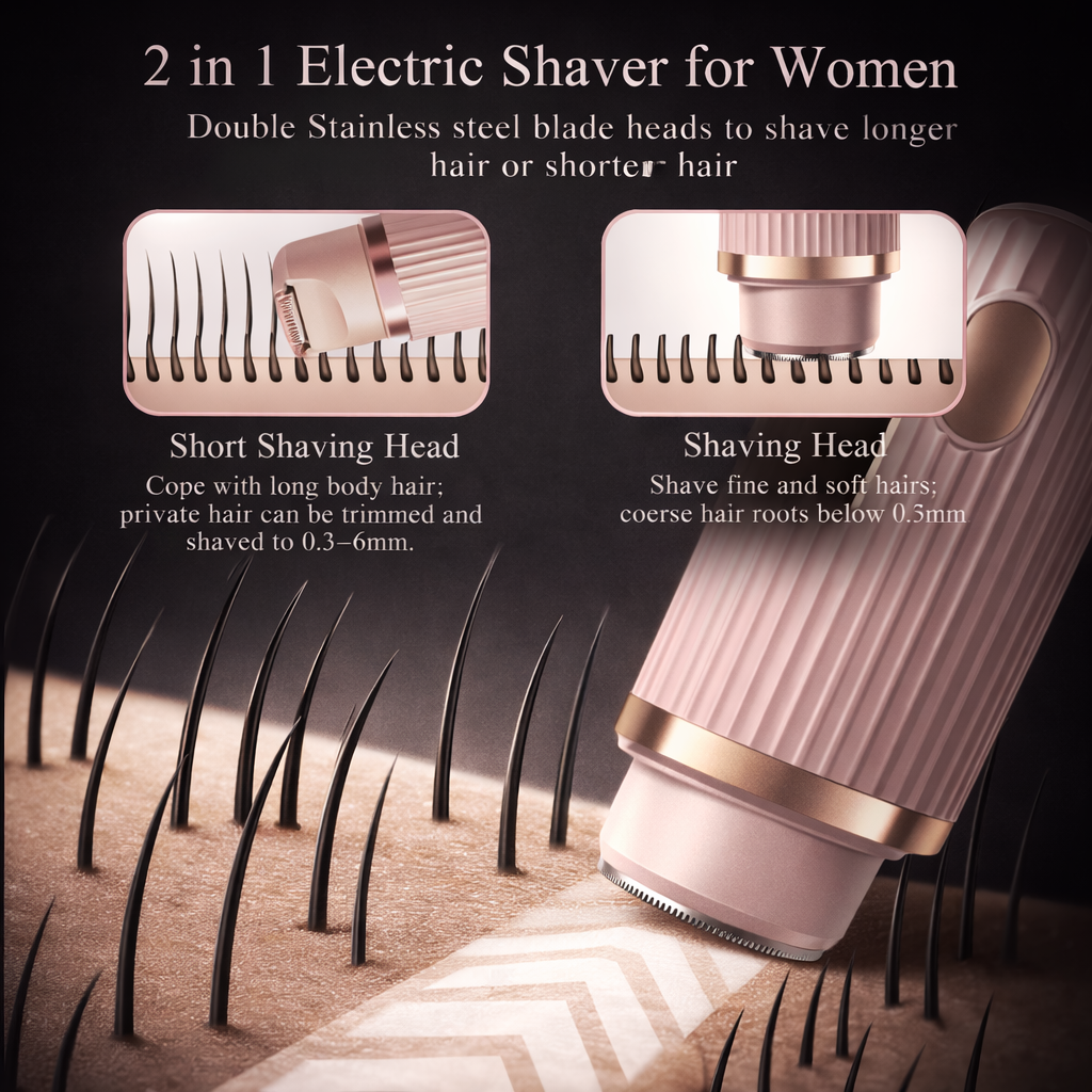 Women’s 2-in-1 Electric Shaver & Bikini Trimmer