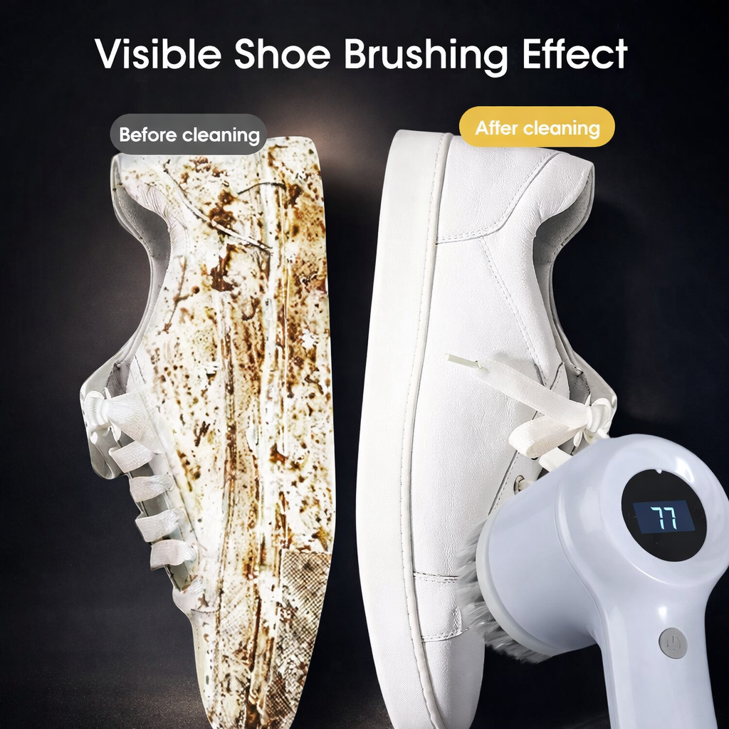 PureSpin™ Pro Cordless Spin Scrubber – 5-Head System with Extension Handle