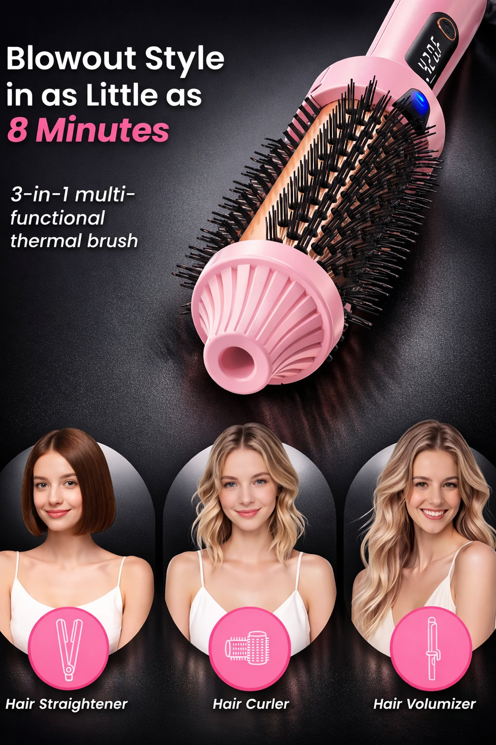 Veloura™ AirSculpt 1.5 – Ionic Blowout Brush