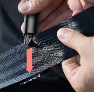 Emergency window breaker with tungsten steel head